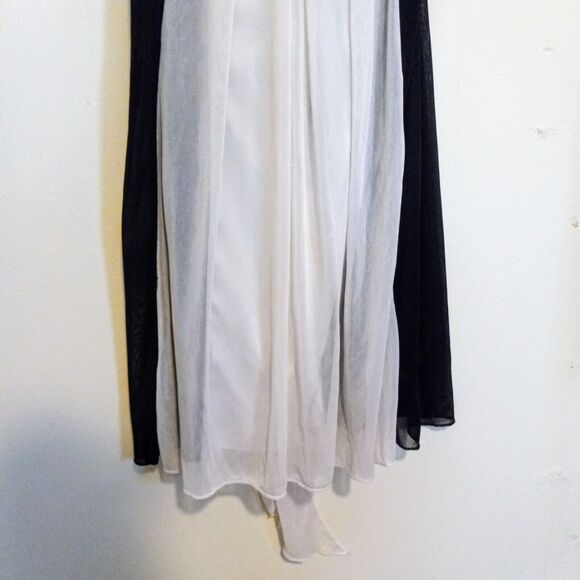 Vintage Ruby Rox Chiffon Dress-Small-Y2K-Lined-Colorblock-Empire Waist-Party - Picture 4 of 9